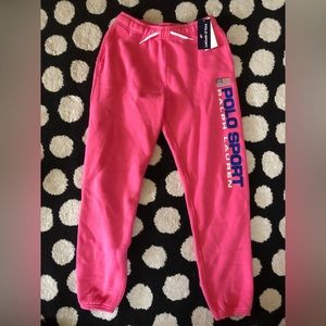 polo sport ralph lauren fleece jogger sweatpants big girls XL NWT